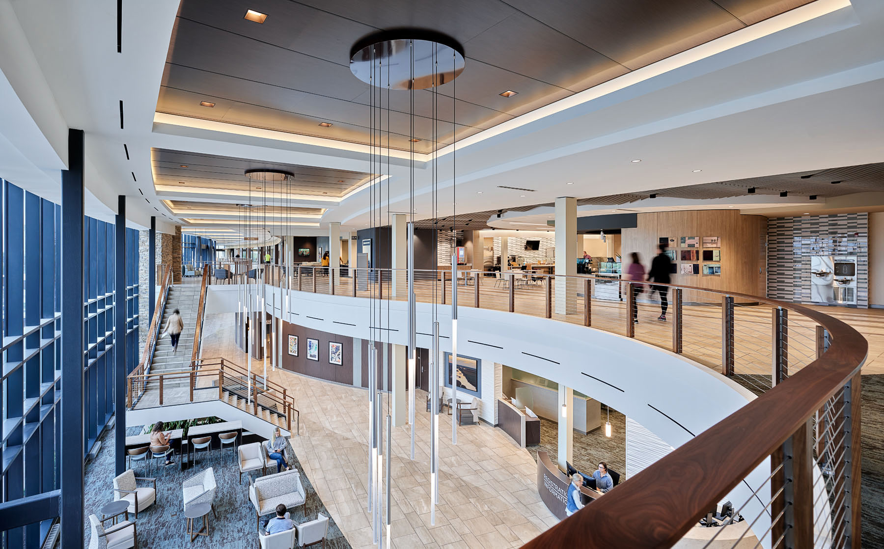 Interior high ceilings at LMH Health West Campus