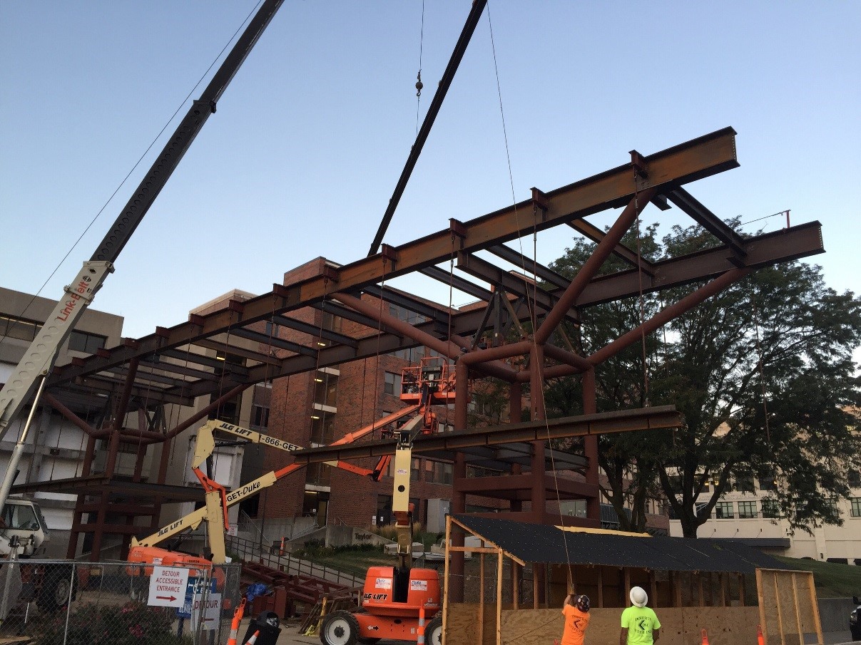 ku medical center health education building bridge