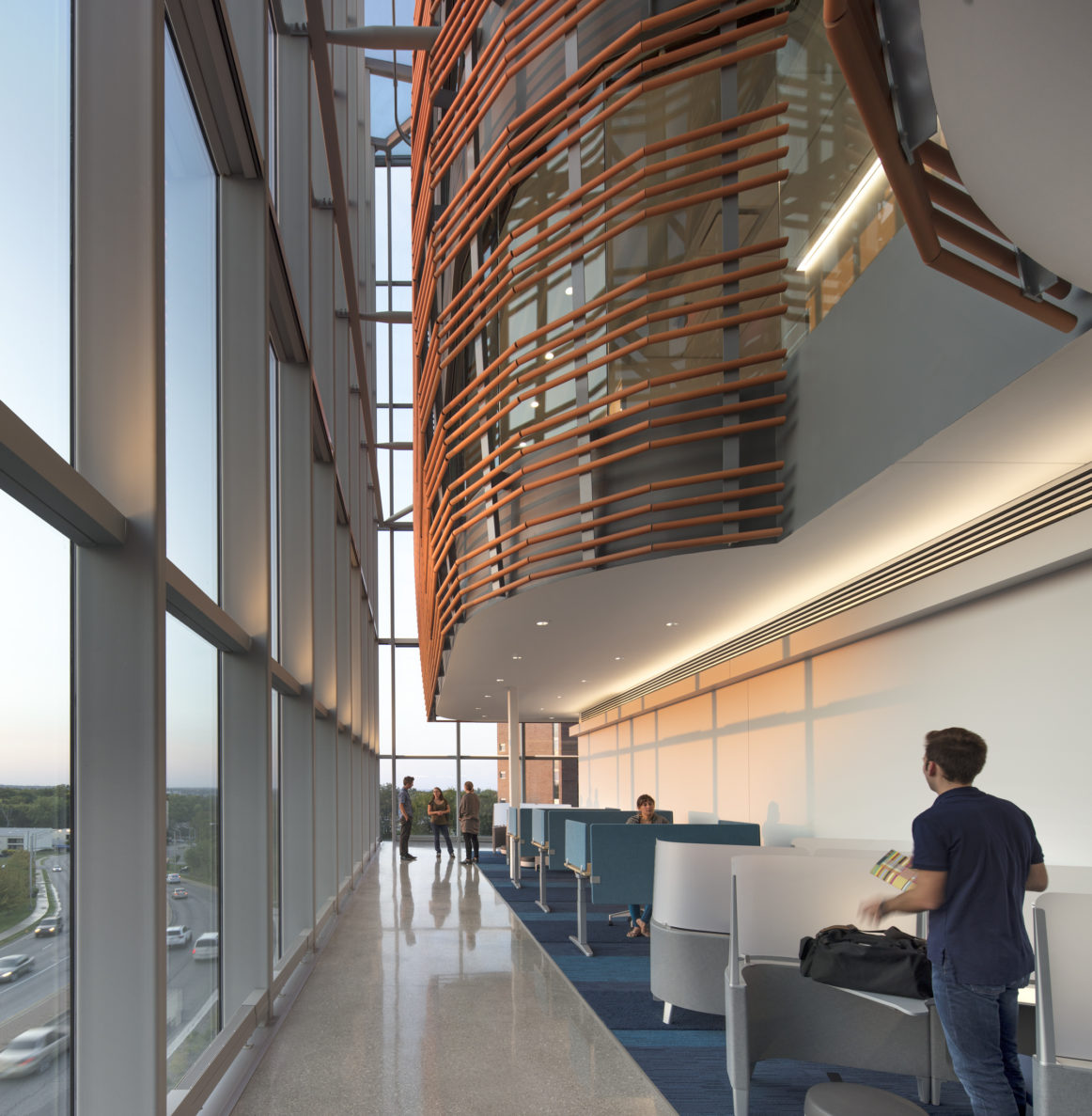 KU medical center health education building interior