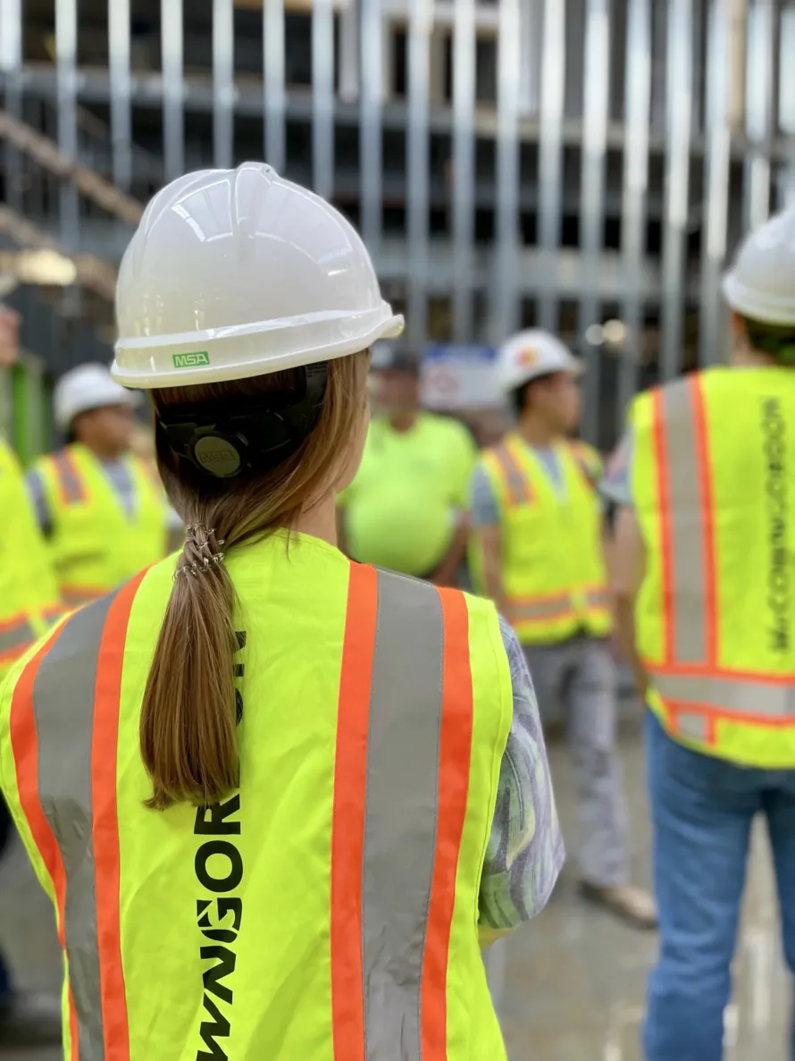 McCownGordon intern on a jobsite