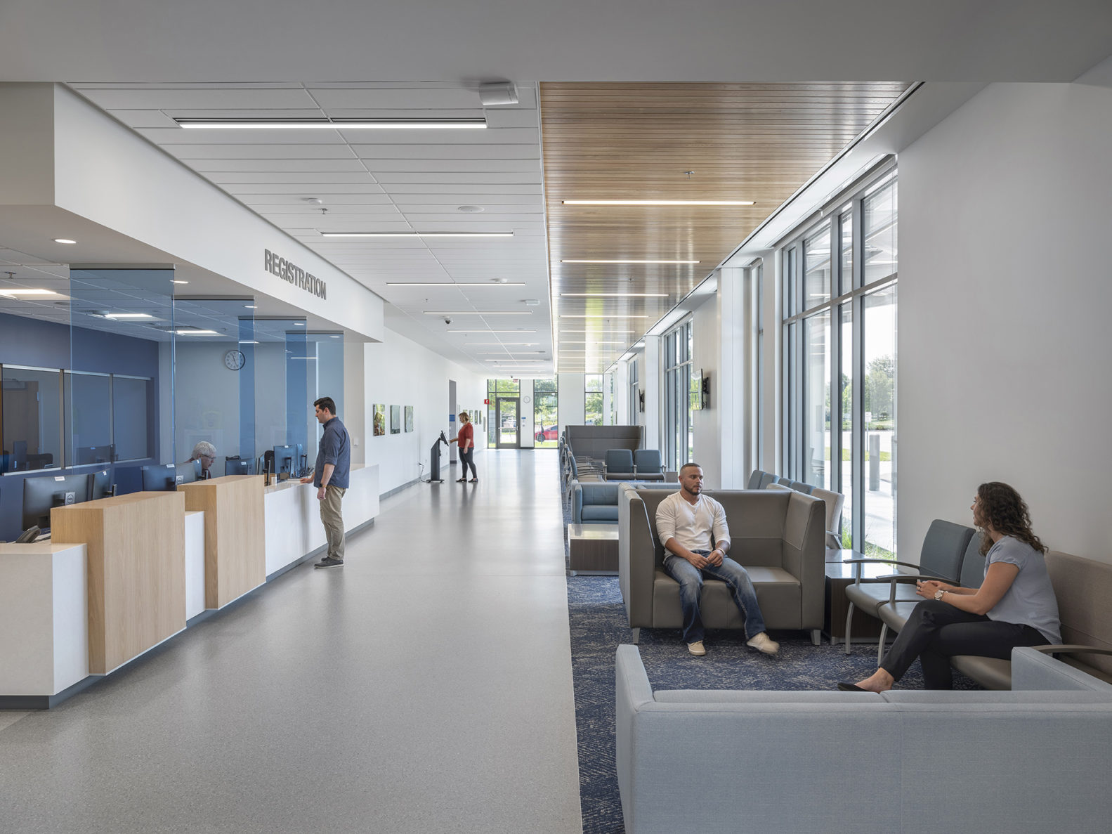 Patients waiting at Lenexa VA clinic built by McCownGordon Construcion