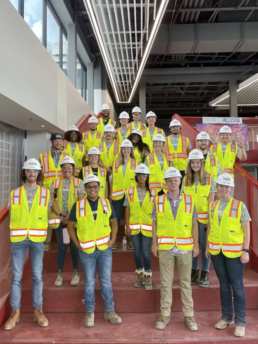 A group photo of McCownGordon interns