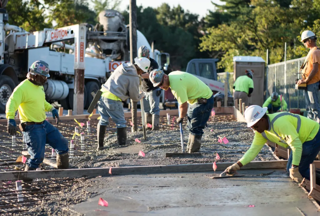 Trade partners working on a McCownGordon Construction job site