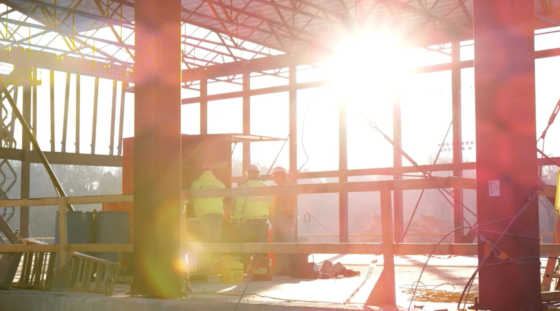 Jobsite in sulight.