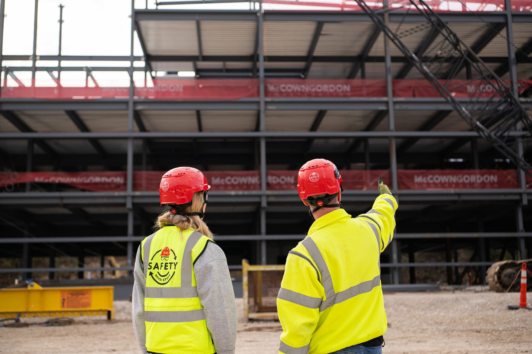Two McCownGordon associates checking out jobsite.