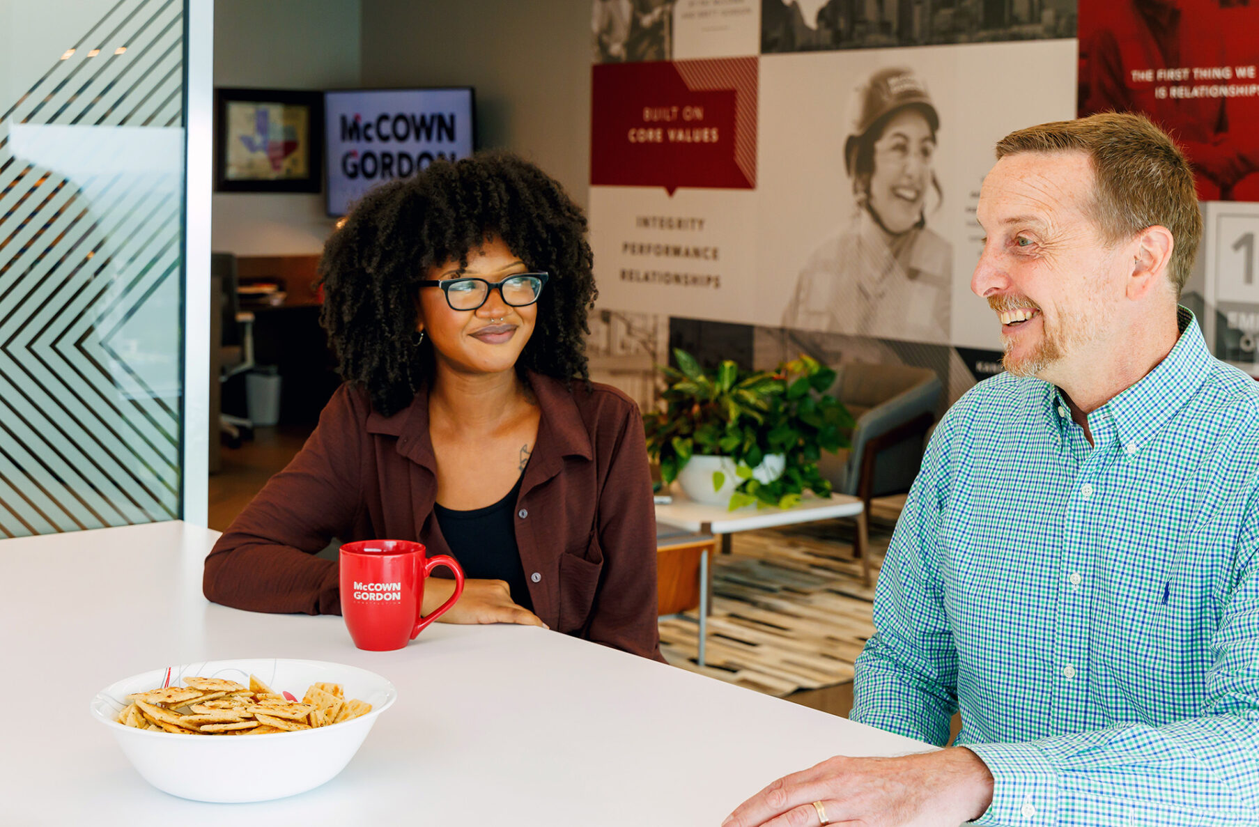 McCownGordon associates collaborating in office.