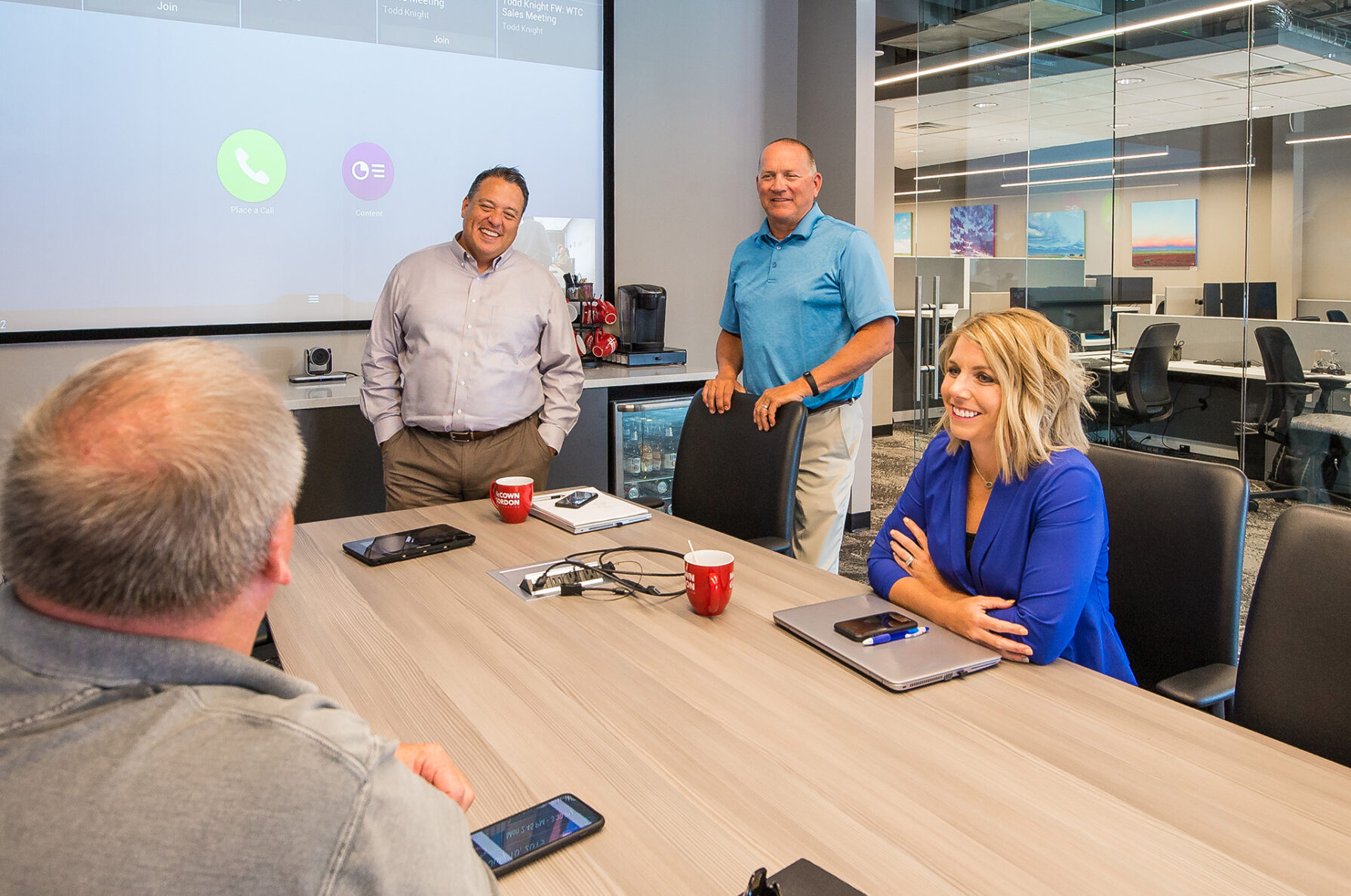 McCownGordon associates collaborating in office.