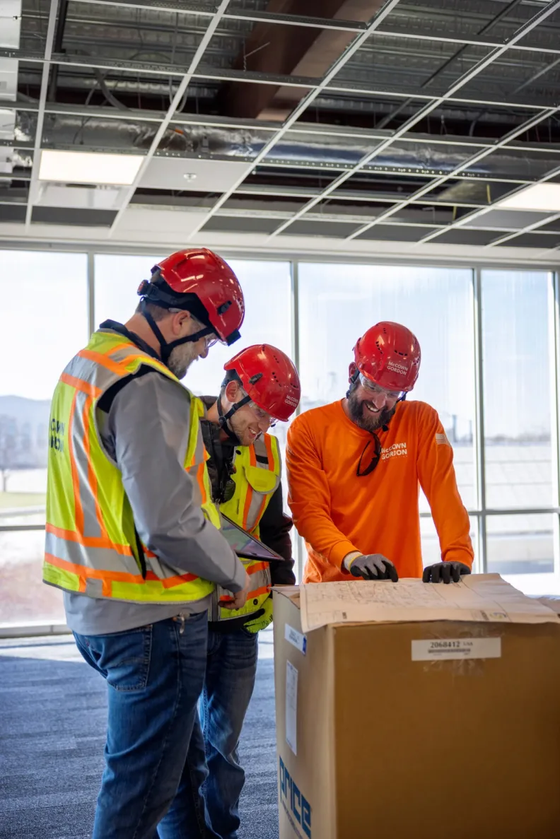 McCownGordon associate working on jobsite.