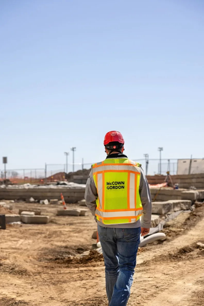 McCownGordon associate working on jobsite.