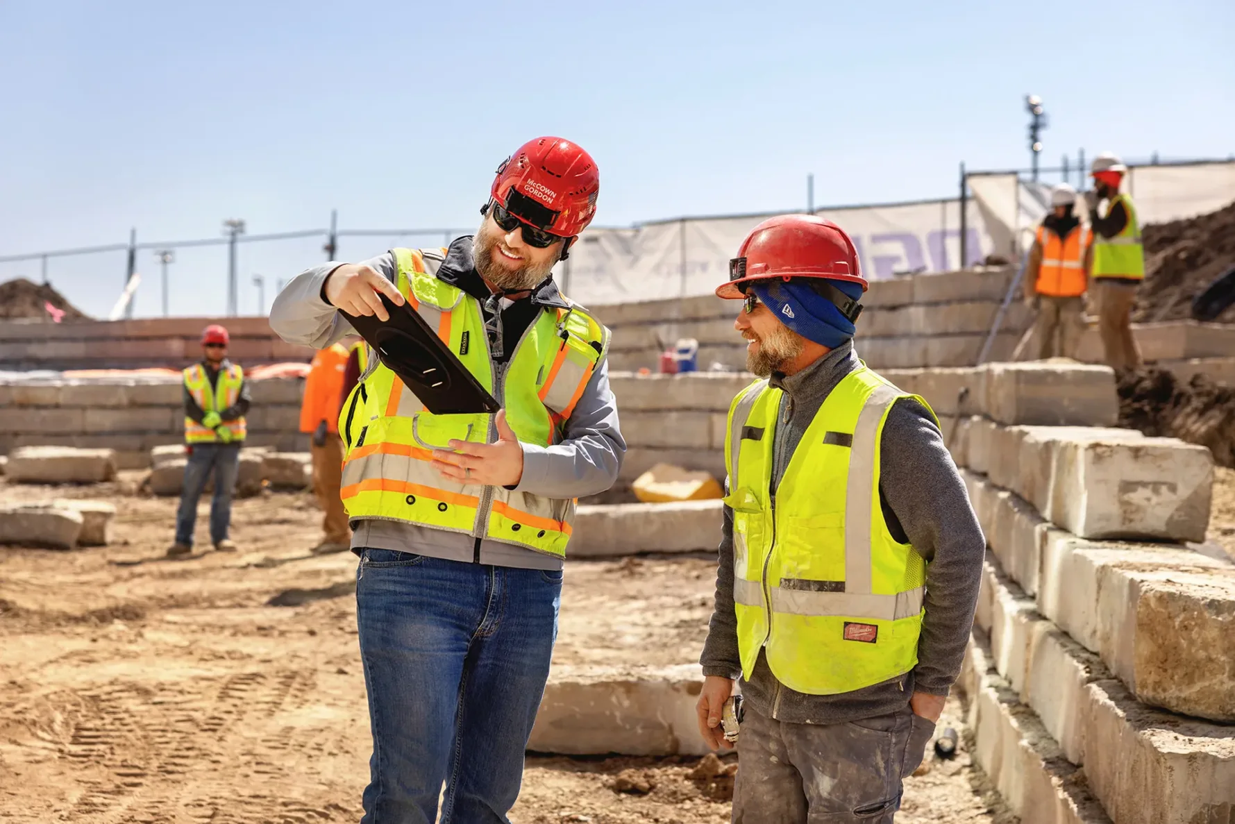 McCownGordon associate working on jobsite.