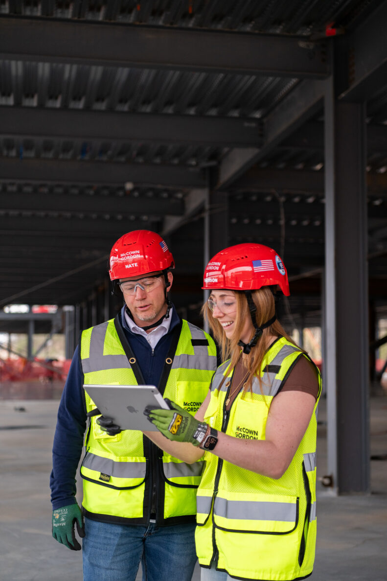 McCownGordon associate working on jobsite.