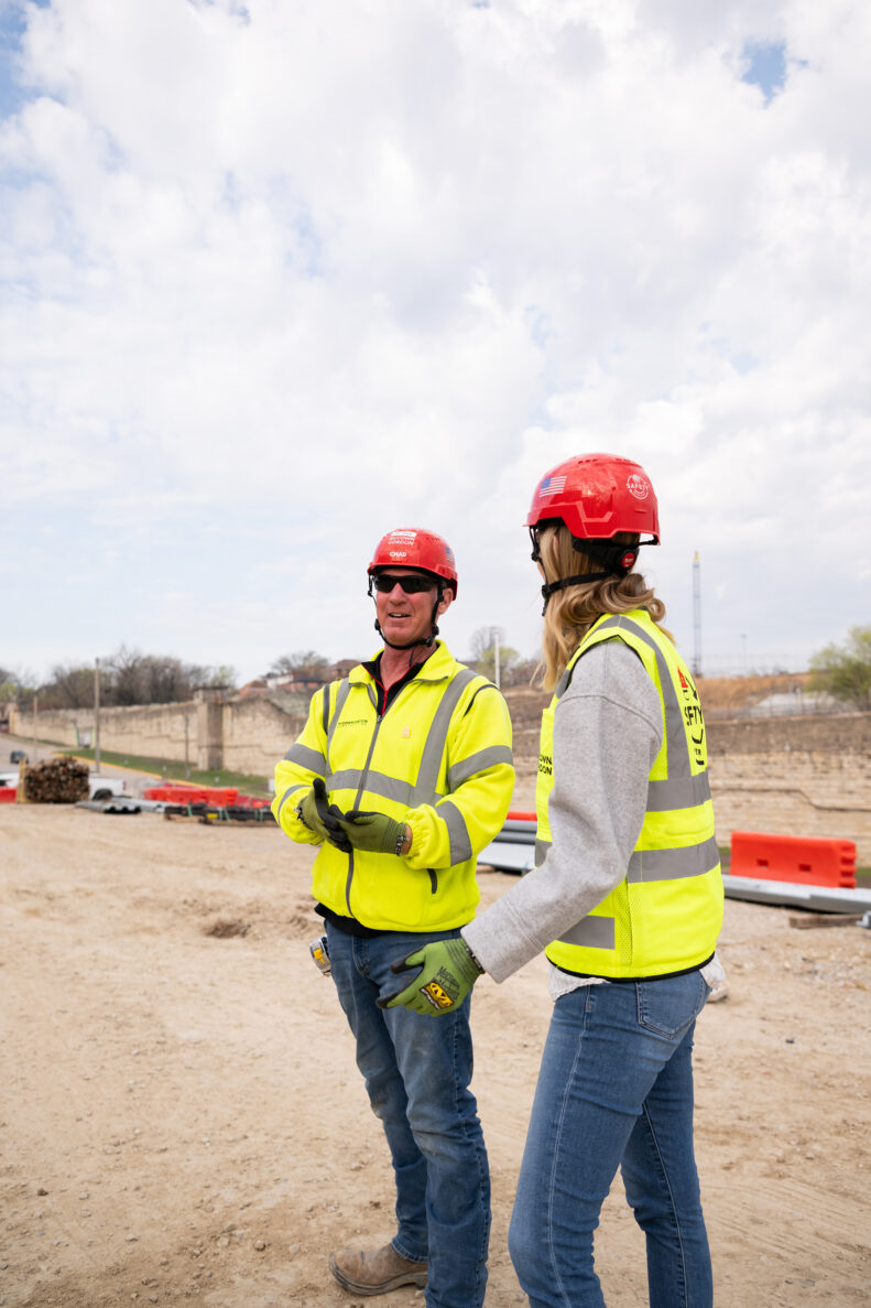 McCownGordon associate working on jobsite.