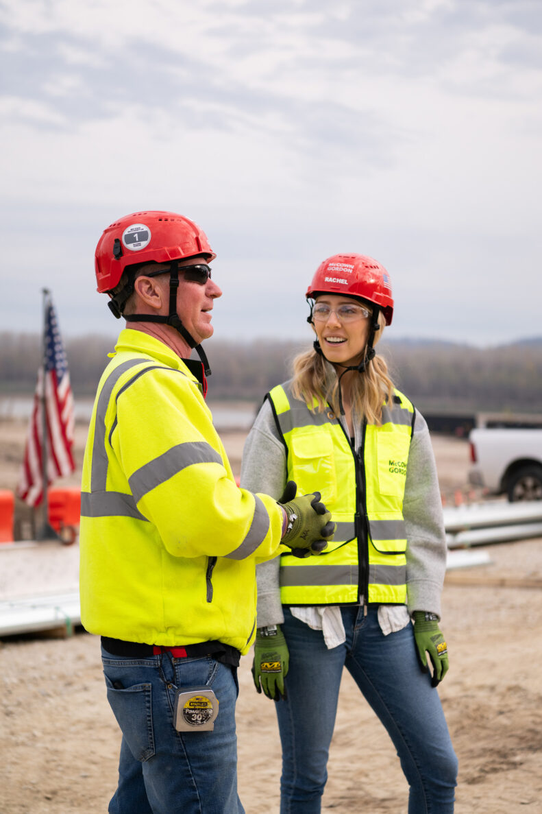 McCownGordon associate working on jobsite.