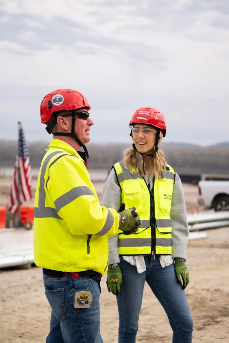 McCownGordon associate working on jobsite.
