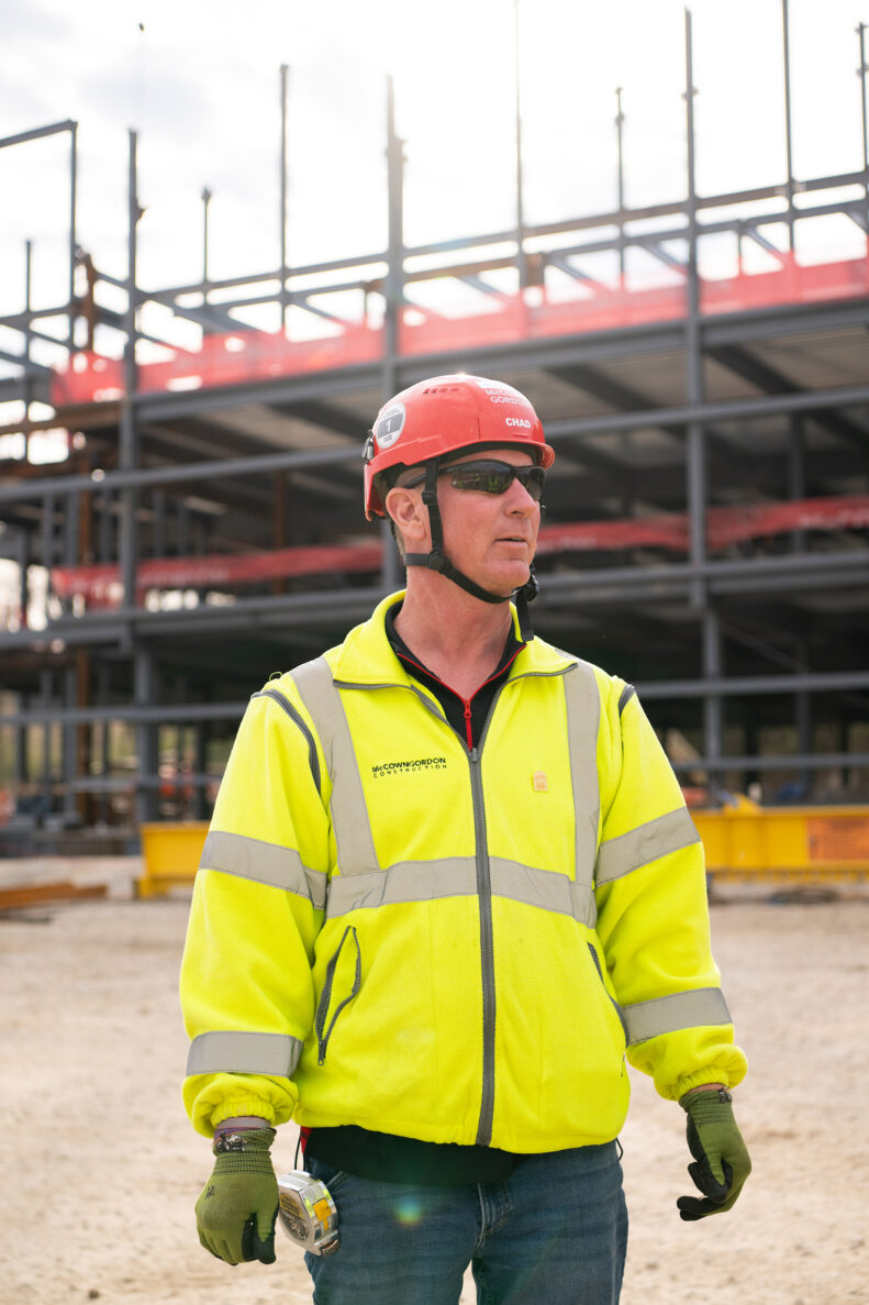 McCownGordon associate working on jobsite.