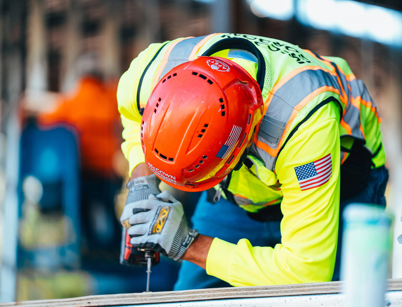 McCownGordon associate working on jobsite.