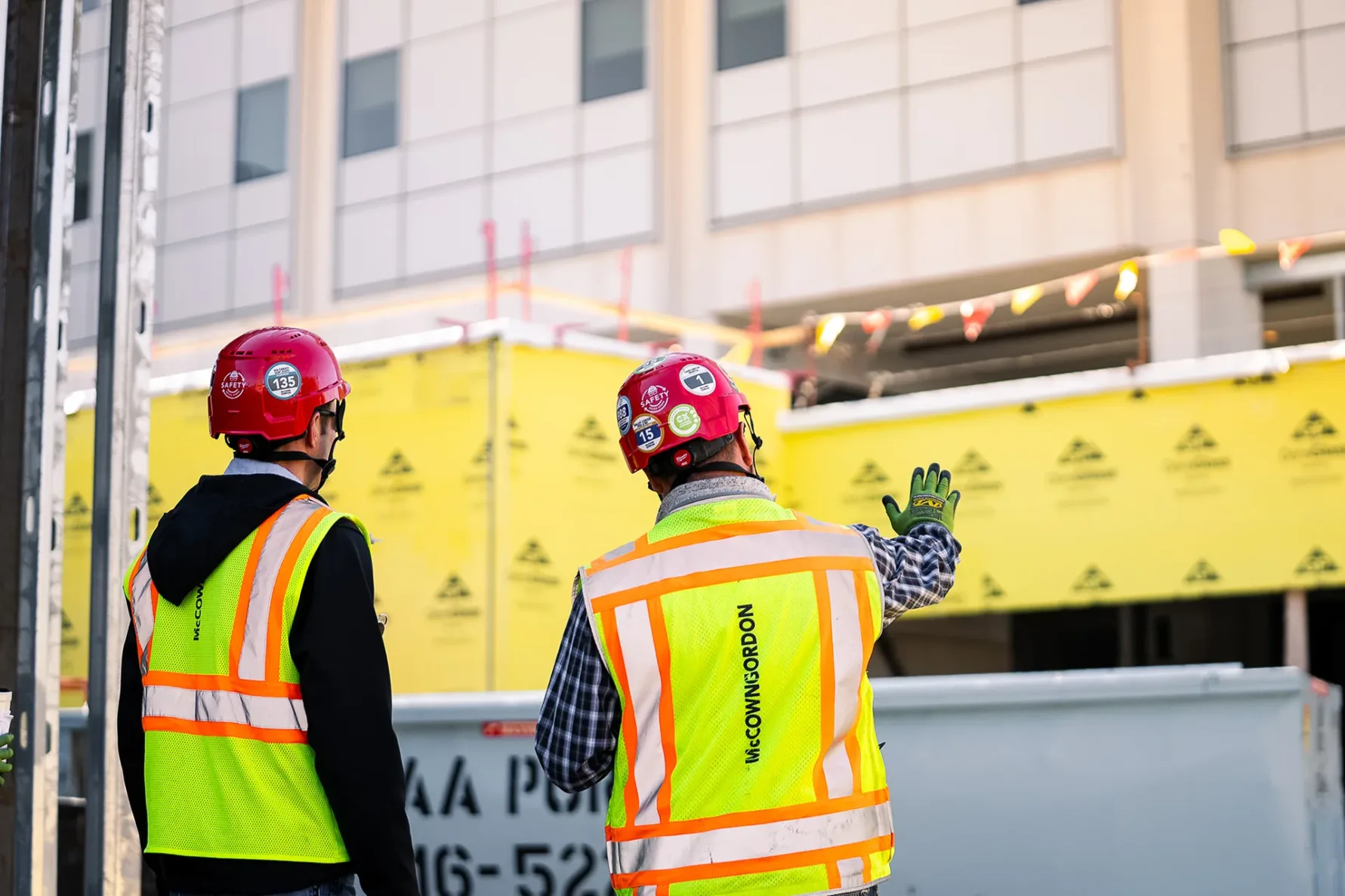 McCownGordon associates working on jobsite.