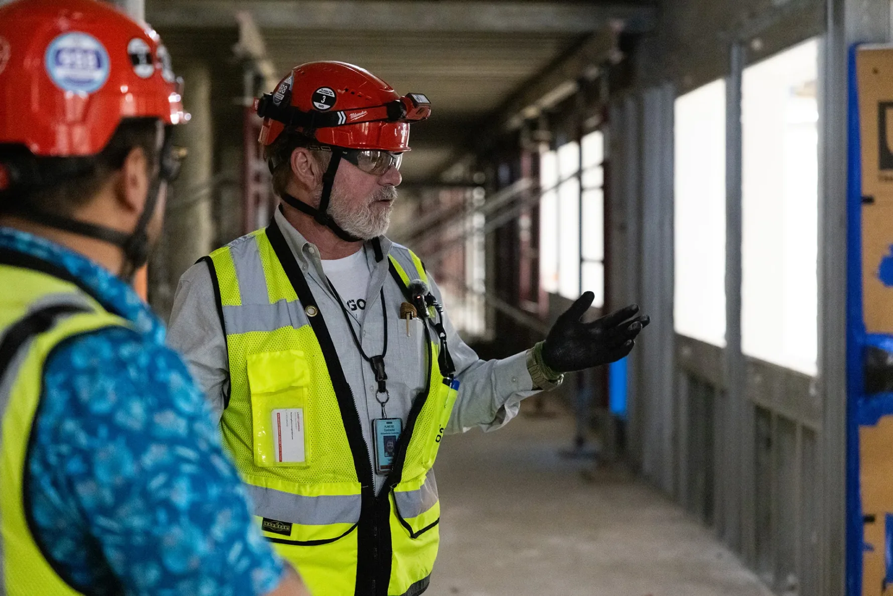 McCownGordon associate working on jobsite.