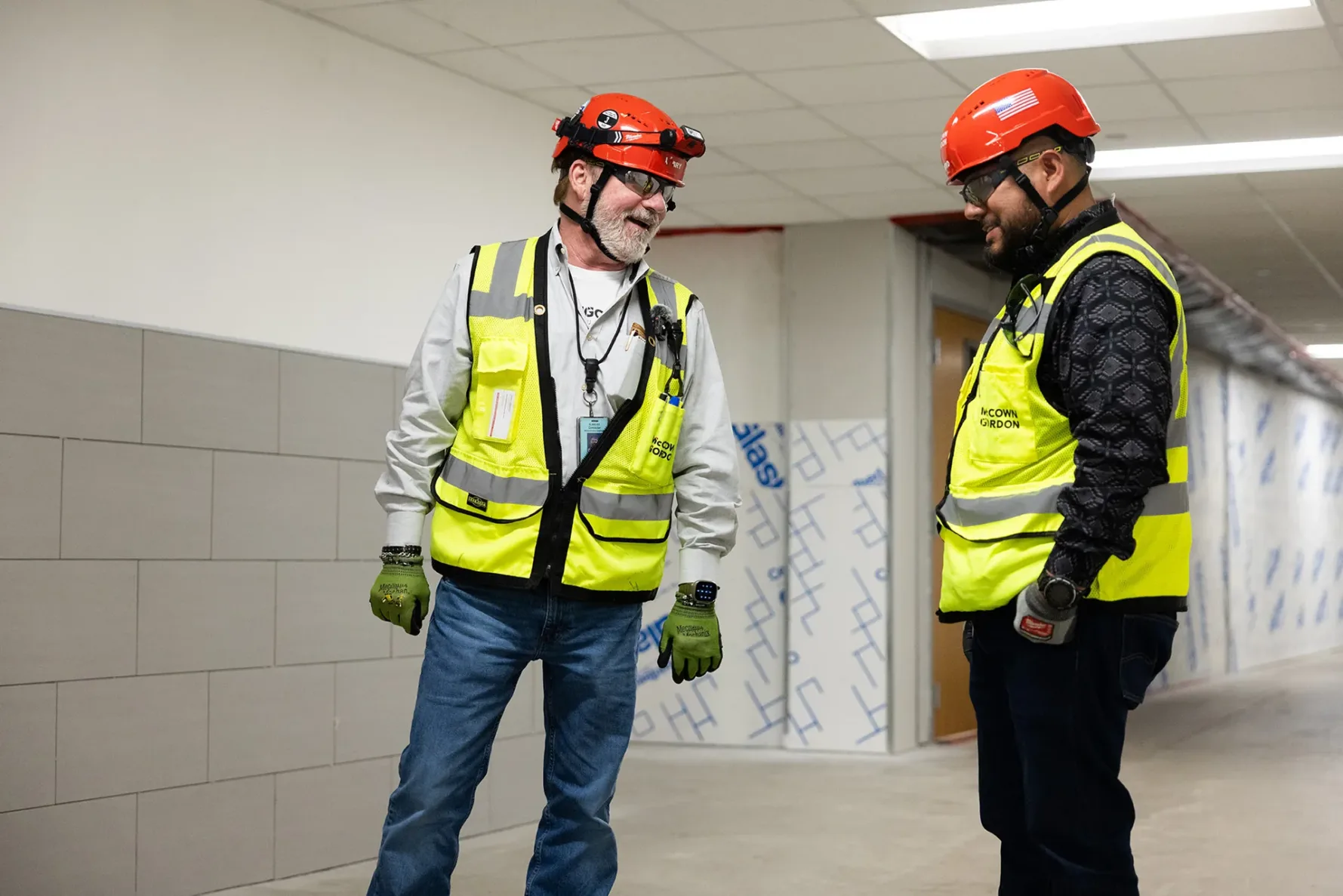 McCownGordon associates working on jobsite.