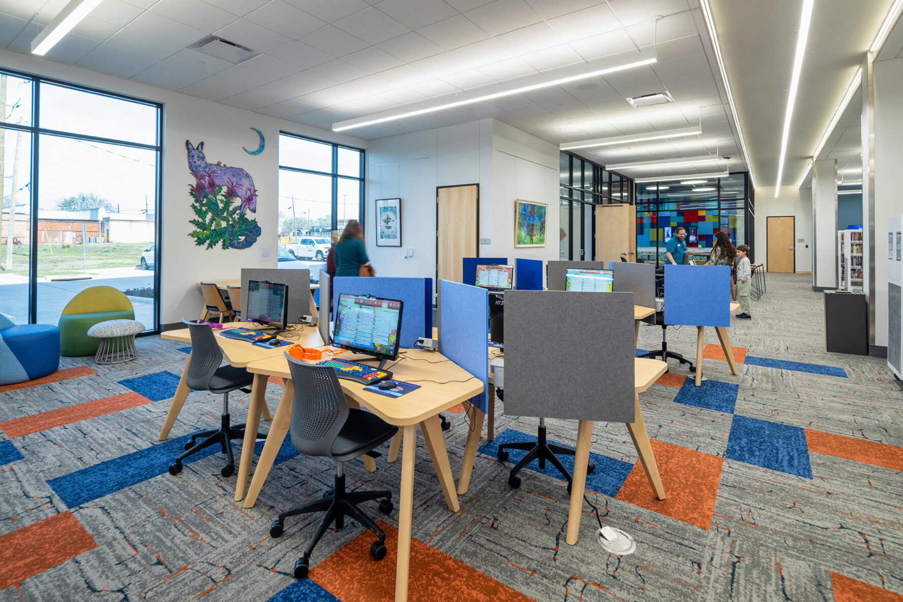 Kids computer space at the City of Anna Library, built by McCownGordon