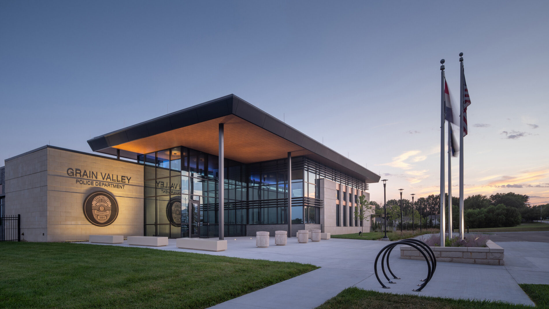 Exterior of Grain Valley Police Department